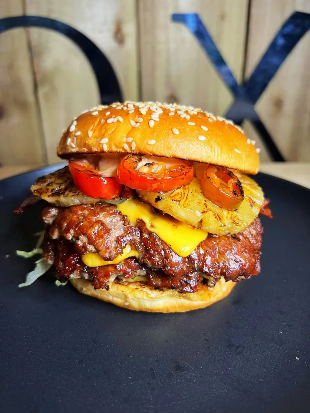 The Hawaiian Heat Wave burger